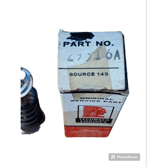 Tecumseh Valve Assembly (missing cup) 29316A Lawnmower Spring Retainer Vintage - Picture 2 of 5
